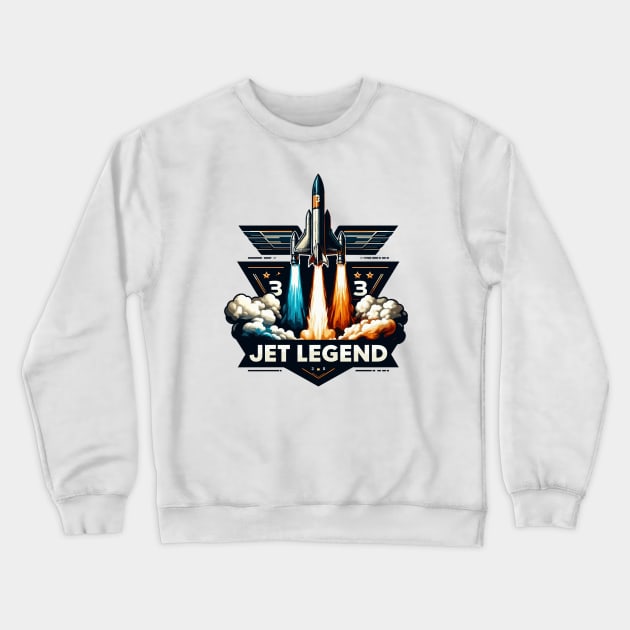 Rocket Launch Crewneck Sweatshirt by Vehicles-Art